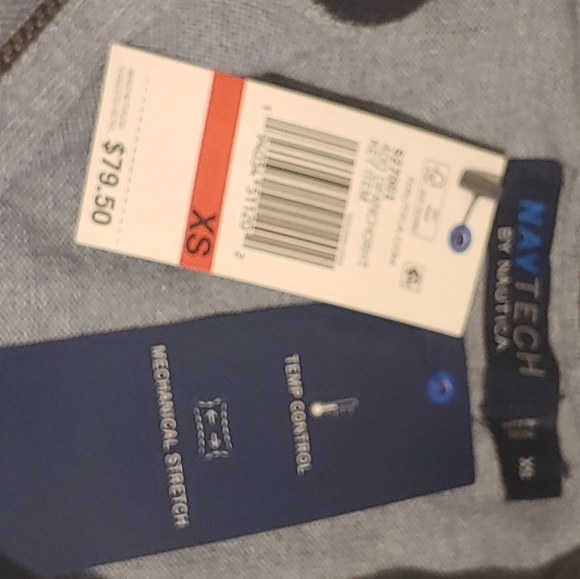 NWT NAUTICA NAVTECH Sweater 1/4 Zip Soft Stretch Temp Control Men's XS MSRP $79 - Picture 9 of 9